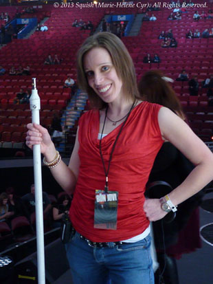 Second backstage tour before the Bon Jovi show at the Bell Centre, Quebec, Canada (February 14, 2013)